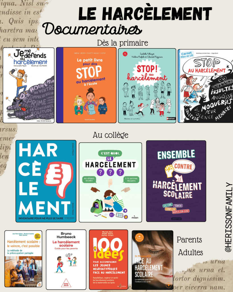 biblio harcèlement documentaires